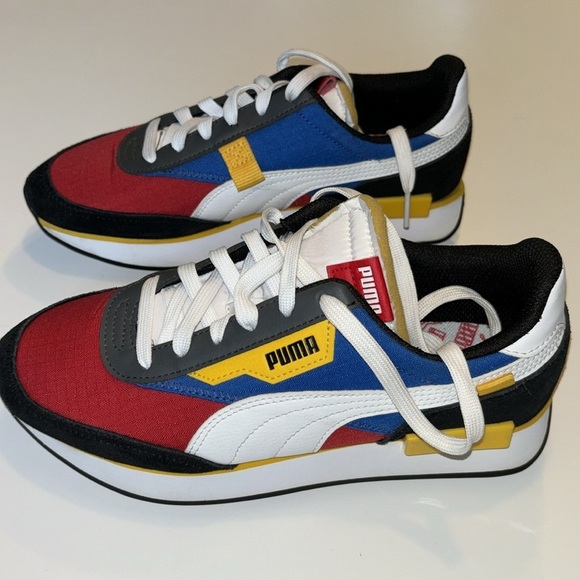 (GS) PUMA Future Rider Play On Low Top Running Shoes Size 6C 372349-05 - Picture 7 of 10